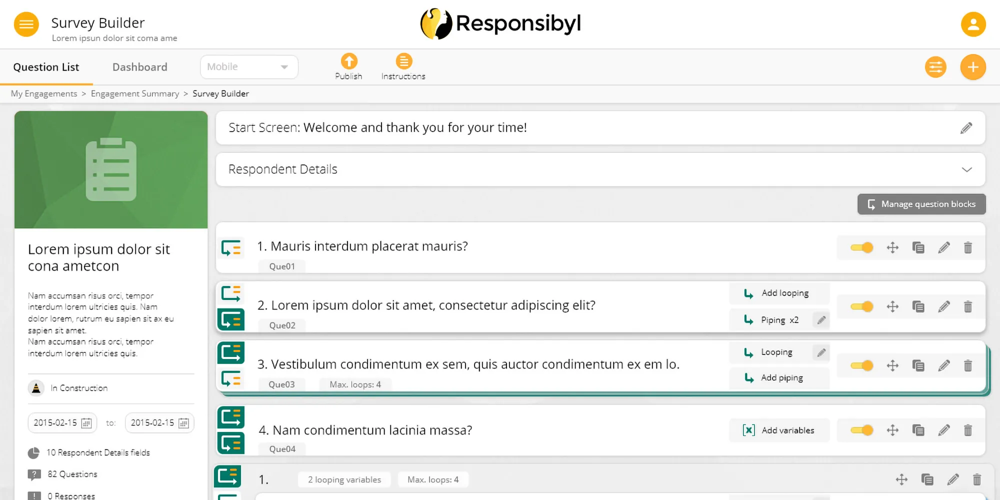 responsibyl-online-survey-builder-web-application-question-list-design-preview