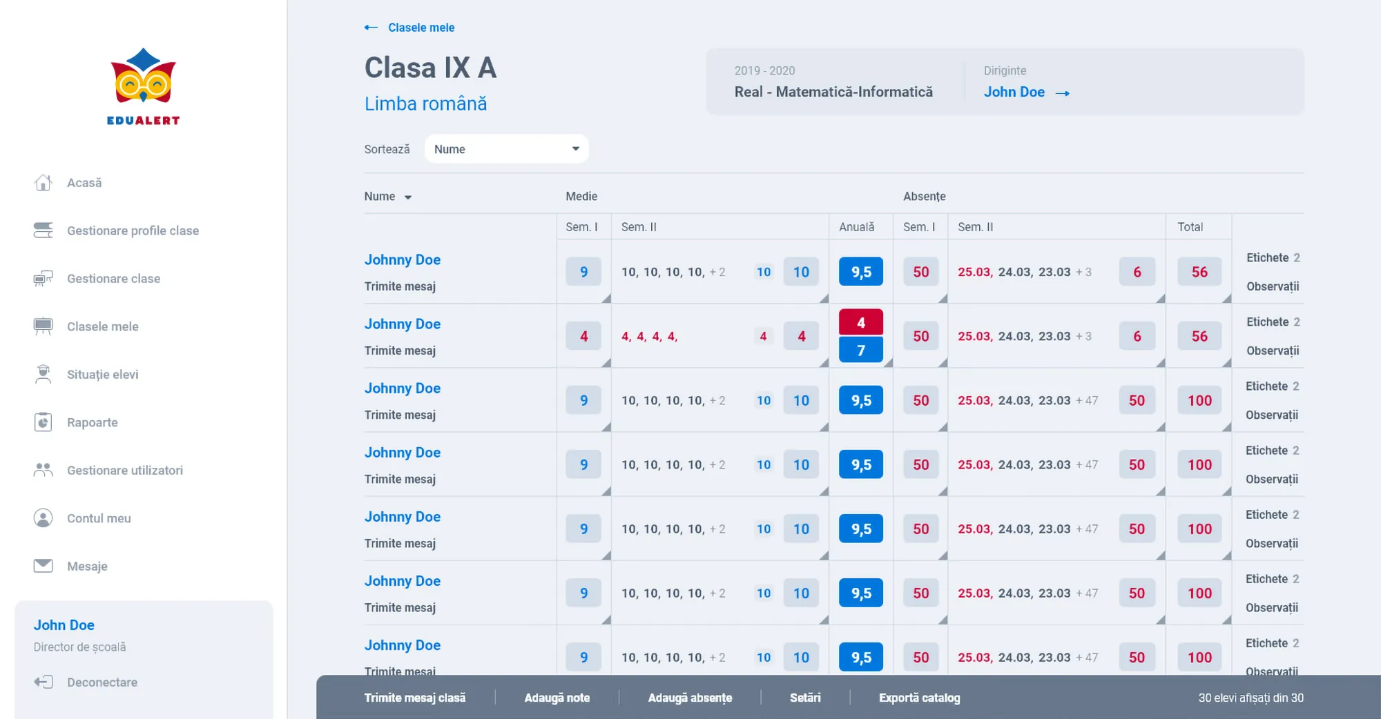 school-management-web-application-school-principal-user-class-details-design