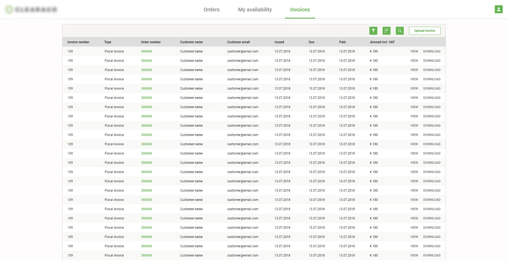 waste-disposal-management-web-application-partner-user-invoice-list-design