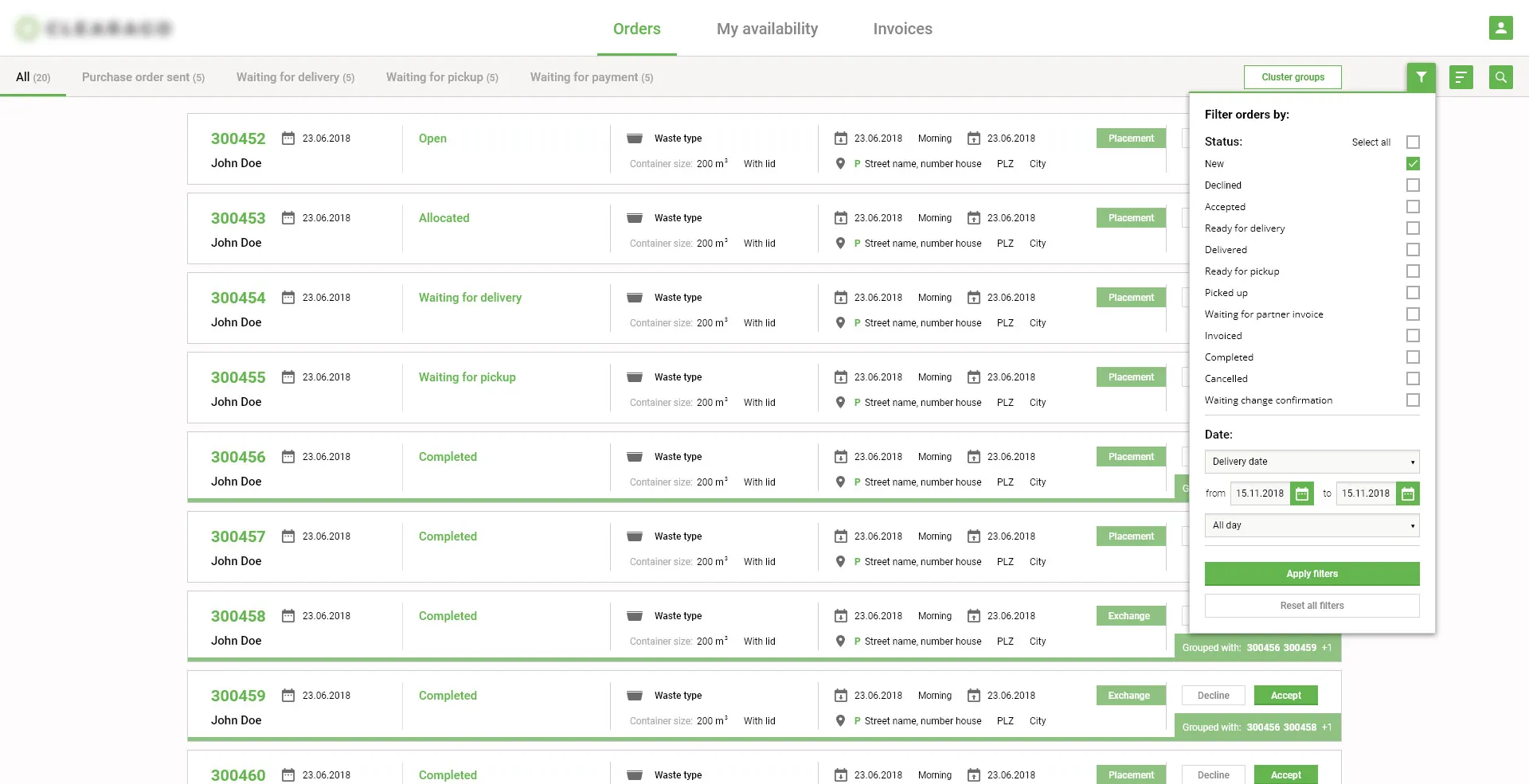 waste-disposal-management-web-application-partner-user-orders-list-design